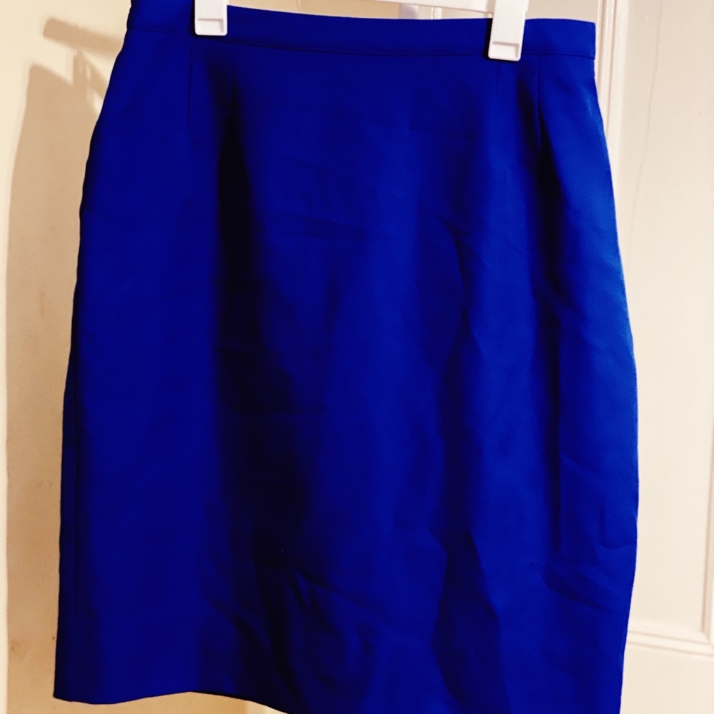 Royal blue skirt
